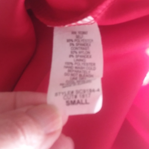 NWT Charlotte Rouse Red Spagetti Strap Dress - Picture 8 of 8